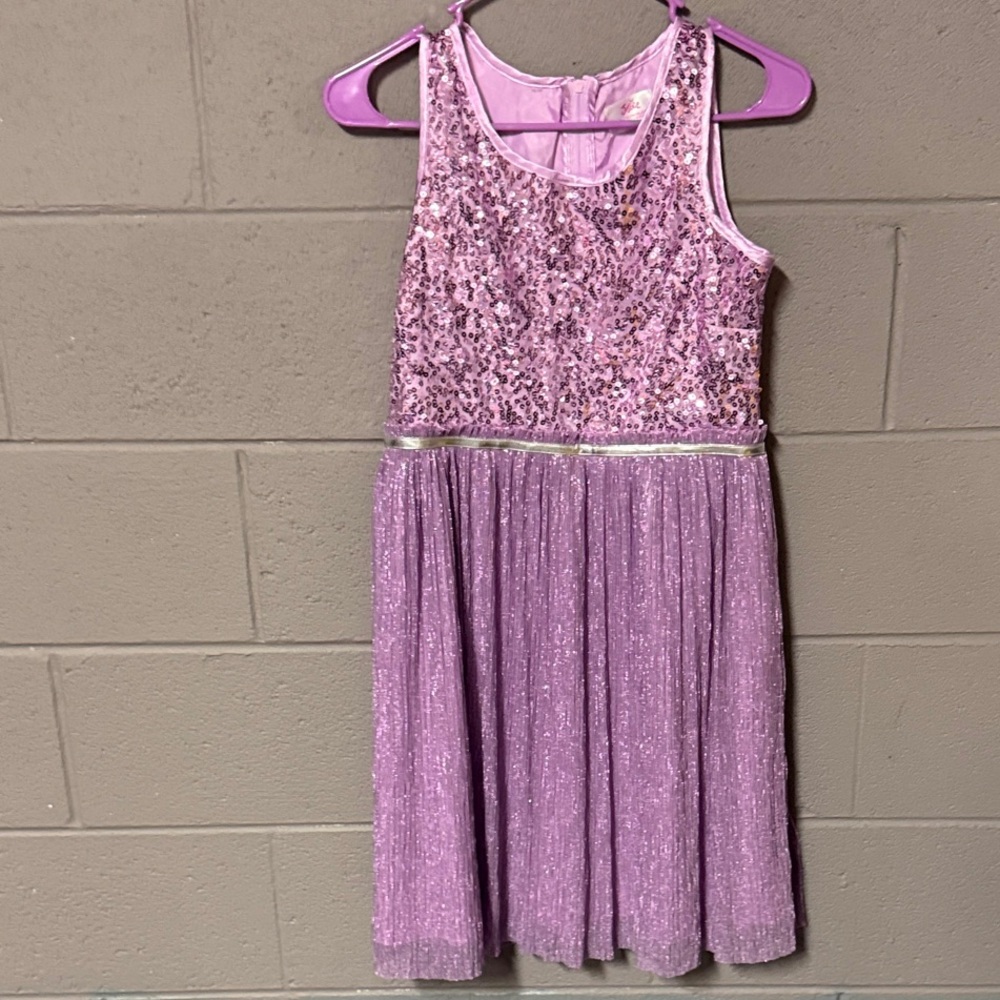 Justice Pink Sequin Dress